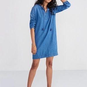 Madewell Denim Tunic Shift Dress w/ Pockets